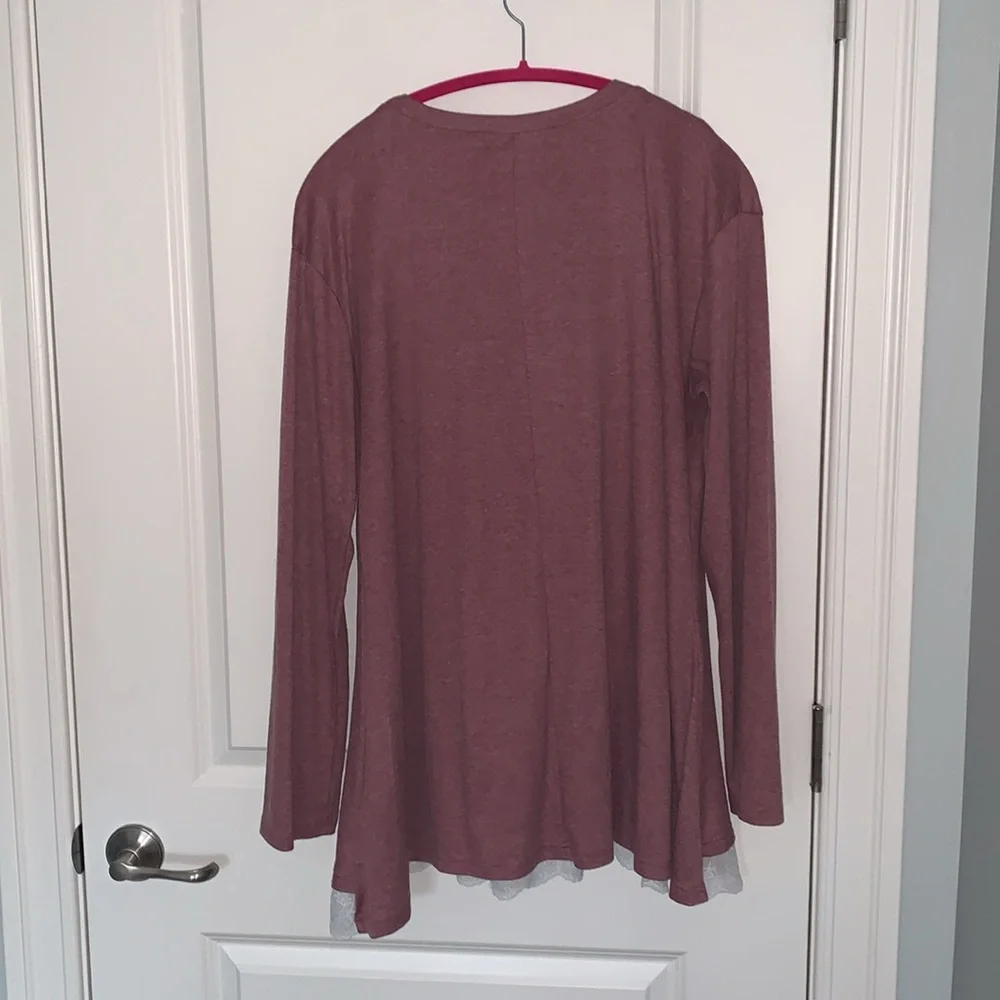 Sanifer Women’s Top - Long Sleeve Tunic - XXL